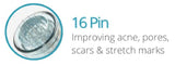 Replacement 16-Pin, 36-Pin, Nano Needle Cartridge for GloPen E6 Derma Pen