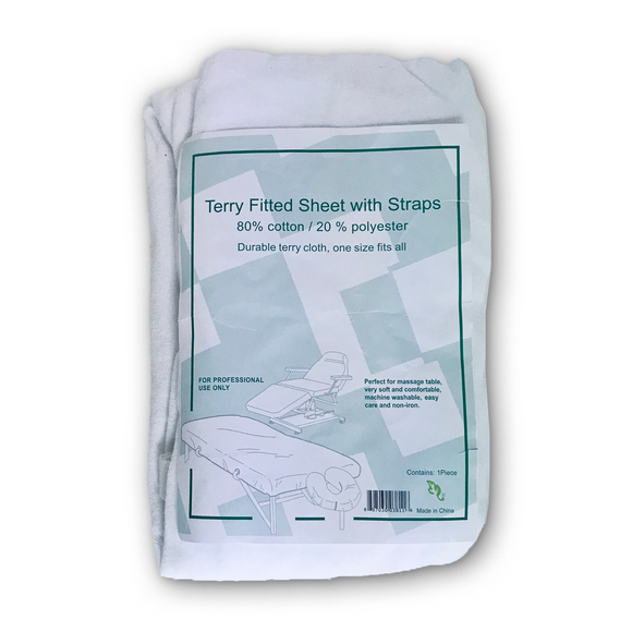 Terry Fitted Sheet with Straps (SS-3811)