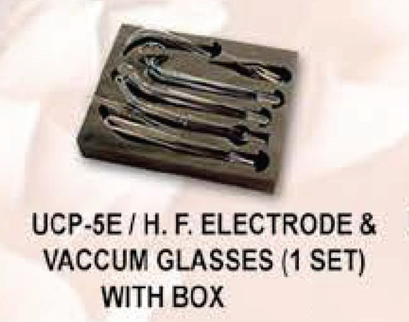 H.F. Electrode & Vaccum glasses(1 Set) with Box